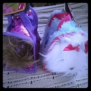 Two very cute dogs in carrying case